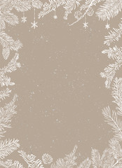 Christmas Poster - Illustration. Vector illustration of Christmas Background