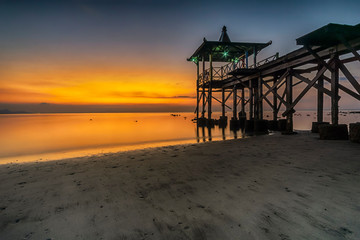 Pasir Putih Beach Situbondo is a beach located in the Madura Strait with clean white sand stretching along the shoreline