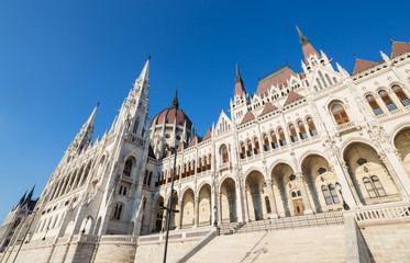 Fototapeta na wymiar Hungarian Parliament Building. Budapest, Hungary.