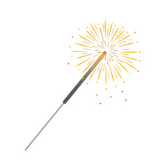 colorful party sparkler isolated on white background vector illustration EPS10