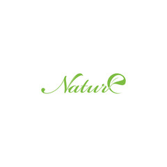 NATURE logo letter design