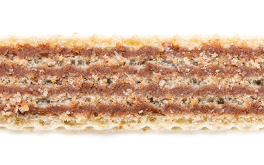 puff waffle on white background