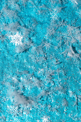 snowflakes on a blue background