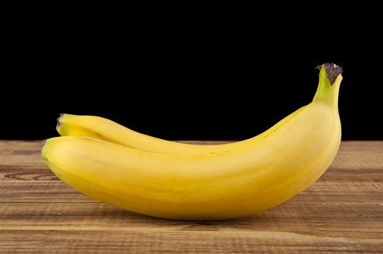 bananas on a black background