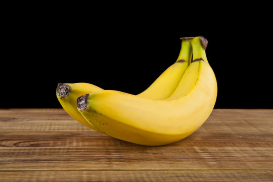 bananas on a black background