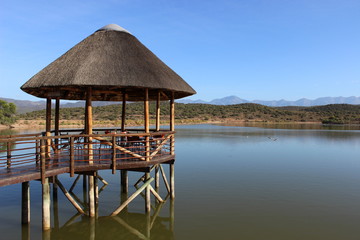 hut on stilts in south africa