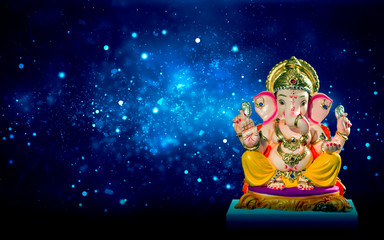 Lord Ganesha with Blurred bokeh background