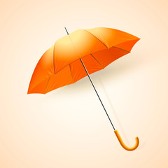 Blank orange umbrella