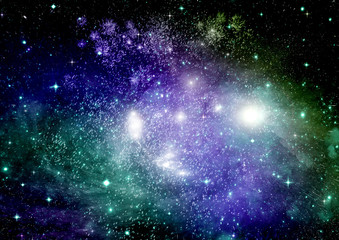 galaxy in a free space