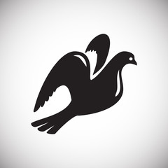 Wedding dove icon on white background for graphic and web design, Modern simple vector sign. Internet concept. Trendy symbol for website design web button or mobile app