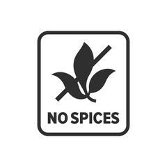 No spices symbol - Vector