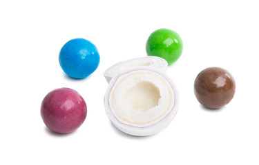 candy with chewing gum isolated