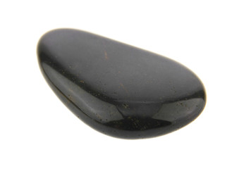 black stone isolated on white background
