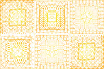 Seamless luxurious gold vintage texture in retro art deco style. Golden pattern on a white background. Vector background for fabrics, wallpapers and your creativity