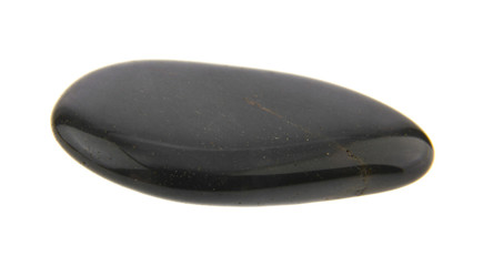 black stone isolated on white background