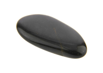 black stone isolated on white background