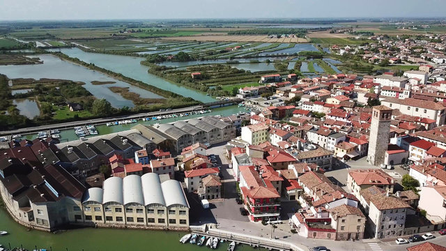 Marano lagoon historic center