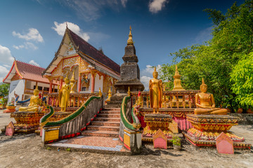 Wat Si Vieng Song or Wat That, Vang Vieng, Laos.