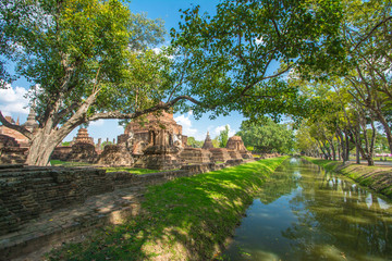 Wat Mahathat Temple in Sukhothai historical park, Thailand