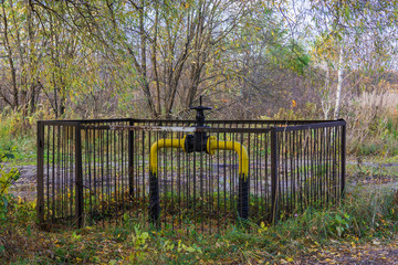 many gate valves to close or open the natural gas flow from the storage area to the natural gas...