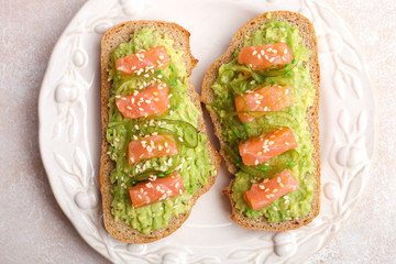 Toast with avocado
