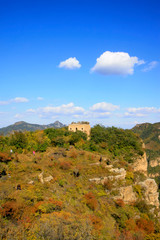 Great Wall in the mountains, Beijing, China