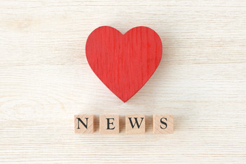 ハートとニュースのロゴ