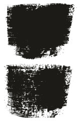 Paint Brush Wide Background High Detail Abstract Vector Background Set 39