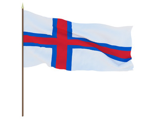 National flag of he Faroe Islands.. Background for editors and designers. National holiday