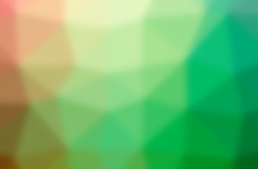 Illustration of abstract Blue, Red, Yellow And Green Through The Tiny Glass Horizontal background.