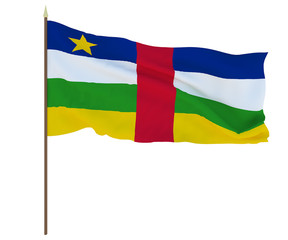 National flag ofCentral Arican Republic. Background  with flag ofCentral Arican Republic
