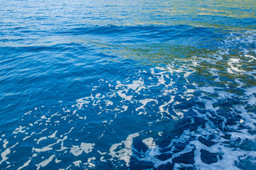 Fototapeta na wymiar blue water in swimming pool sea