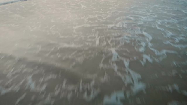 sunset at Surin beach Phuket, Thailand - drone shot