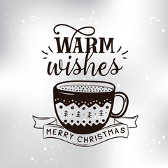 Merry Christmas typography.