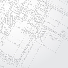Architectural drawing. Vector illustration.