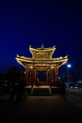 Luan State ancient city pavilion building scenery, China