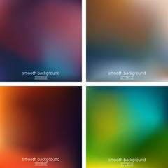 Fototapeta premium Blurred background set. Vector illustration.