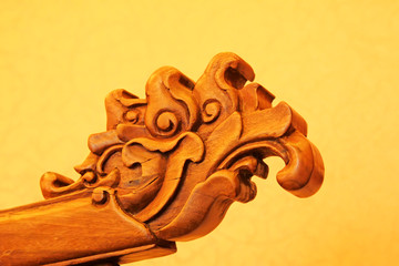Wood carving handicraft