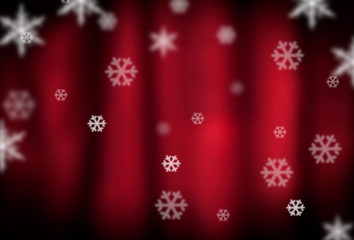 Christmas background and falling snowflake