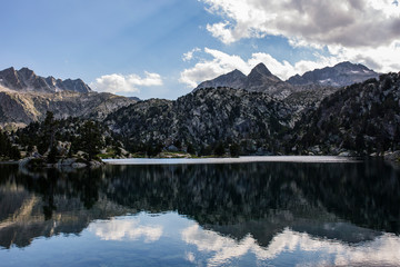Fototapeta premium Summer in Aiguestortes and Sant Maurici National Park, Spain