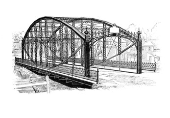 Retro image of the bridge