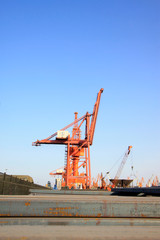 gantry crane in cargo berth