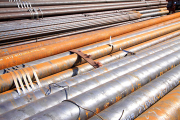 Oxidation rust steel pipe