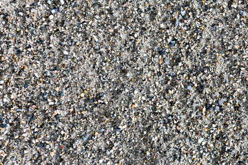 the texture is light gray sand or earth