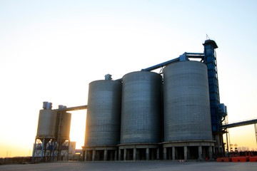 metal Tubular warehouse in bulk cargo terminal