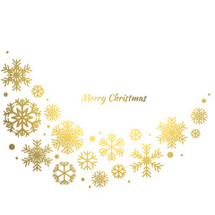 Snowflakes. Gold. Winter. Christmas illustration.