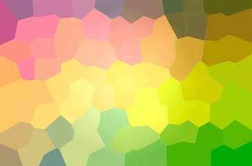 Illustration of abstract Orange, Yellow, Green And Blue Big Hexagon Horizontal background.