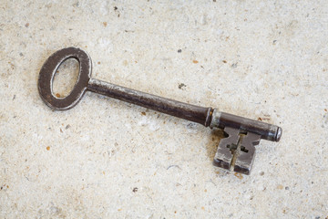 Traditional lock key