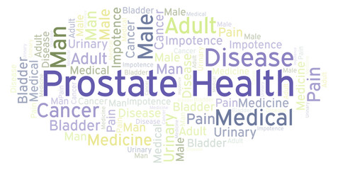 Prostate Health word cloud.