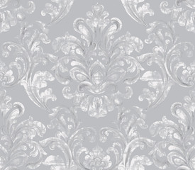Vintage baroque ornamented background Vector. Royal luxury texture. Elegant decor design in old grunge style. Pastel colors